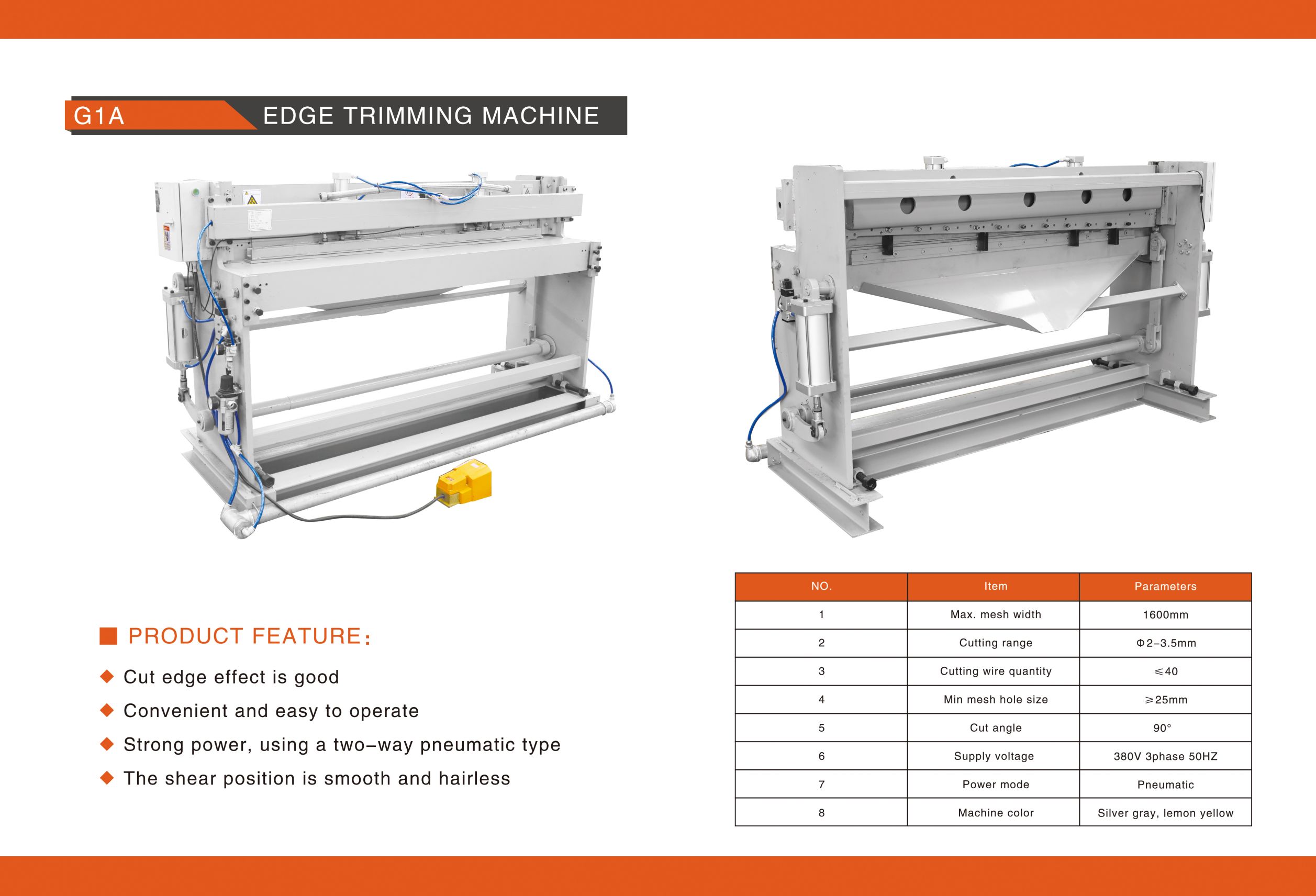 英文 G1A 切边机